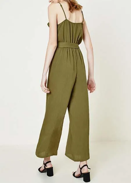 Ruffle Front Thyme Jumpsuit