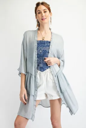 Ruffled Cardigan