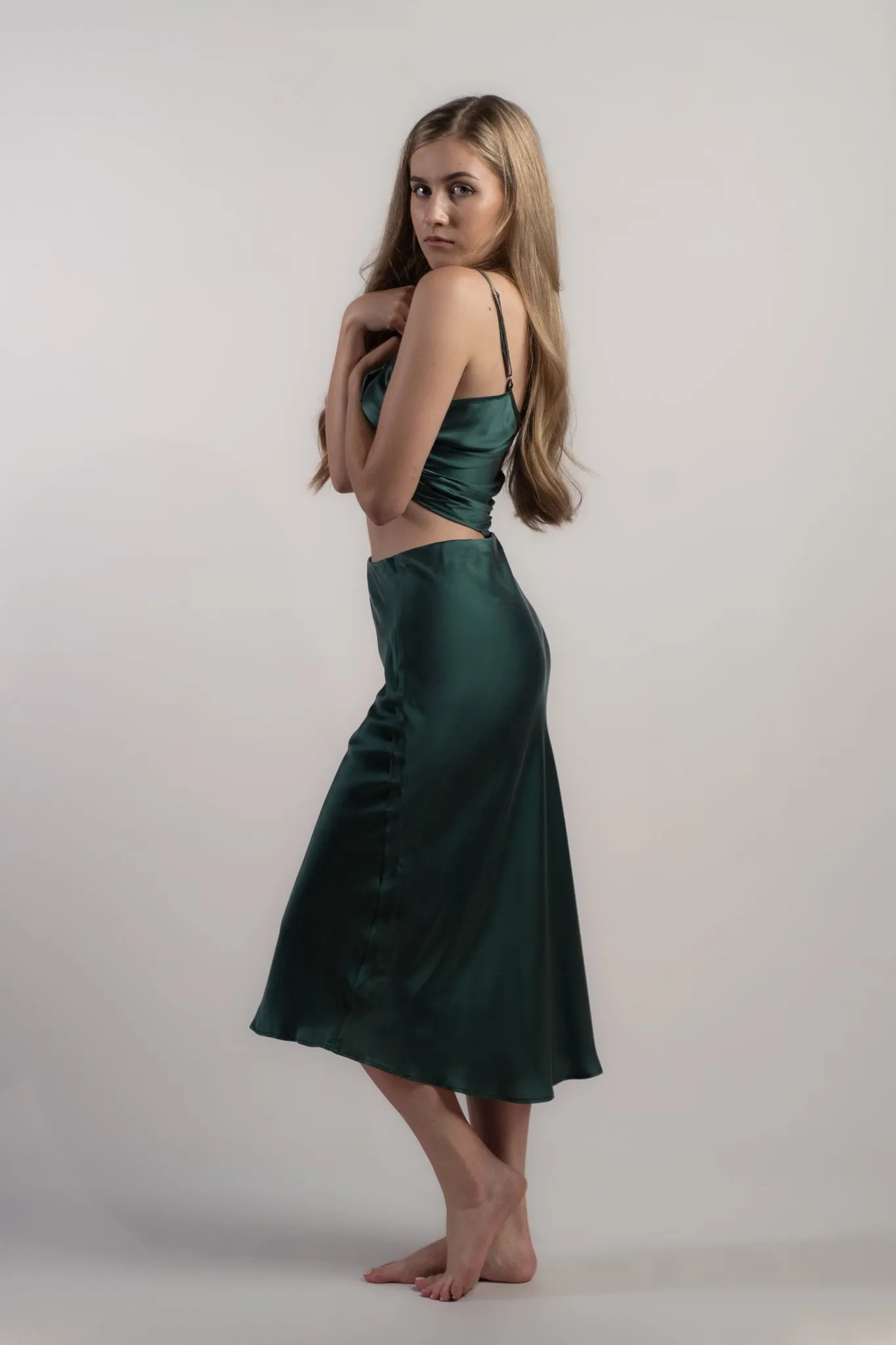 Sacramento Green Silk Camisole