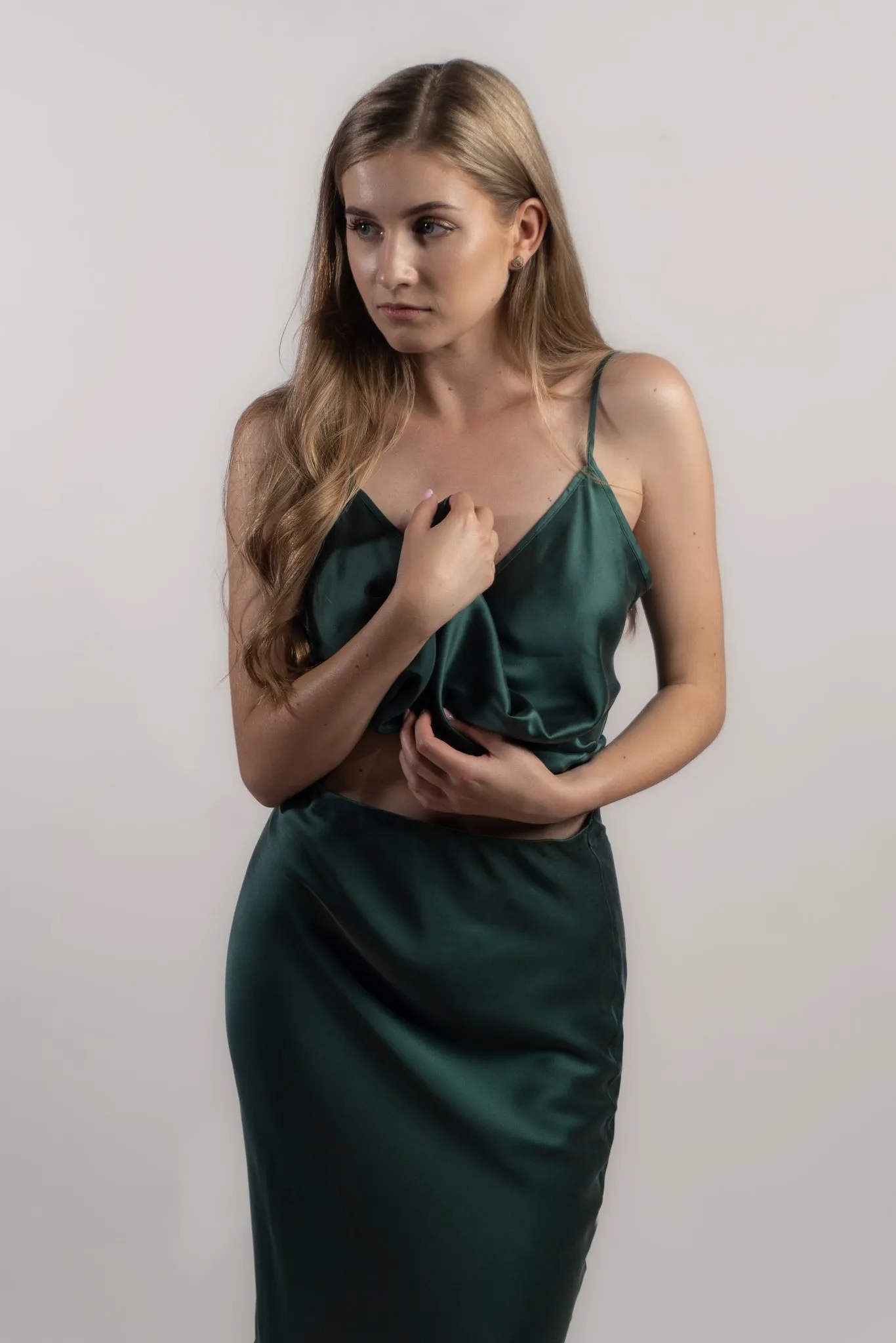 Sacramento Green Silk Camisole