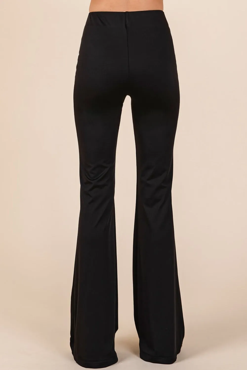 Saylor Stretchy Soft Elastic Waist Flare Pants