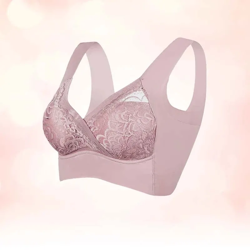 Seamless & Wireless Lift-Up Lace Bra