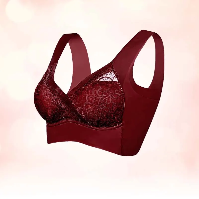 Seamless & Wireless Lift-Up Lace Bra