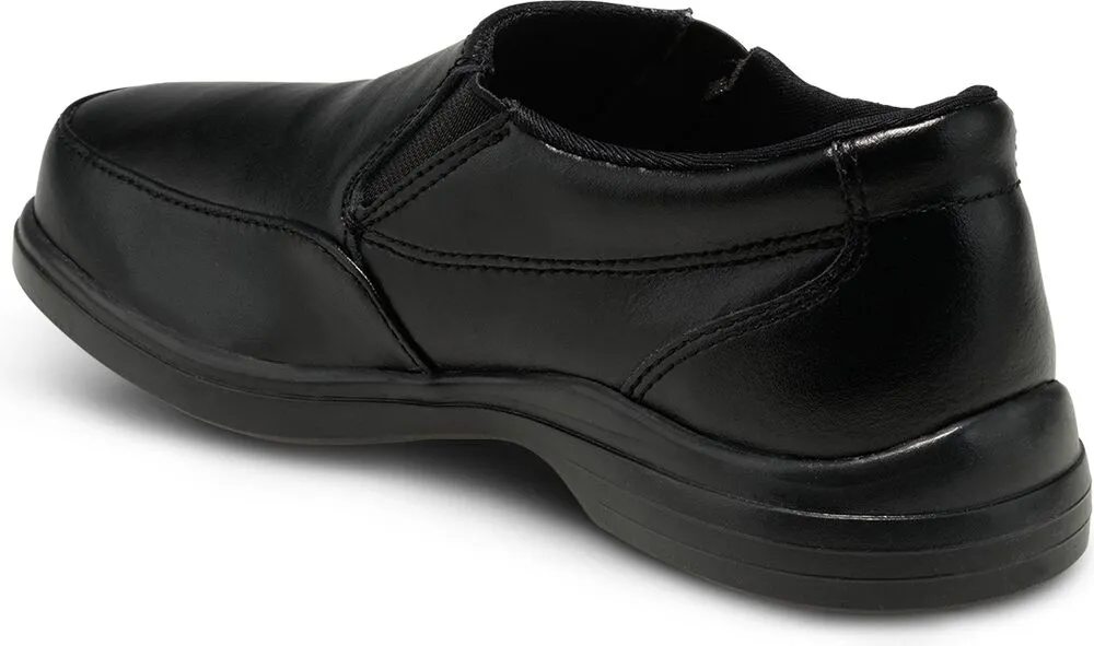 Shane Kid's Slip-on Shoe - Black Leather