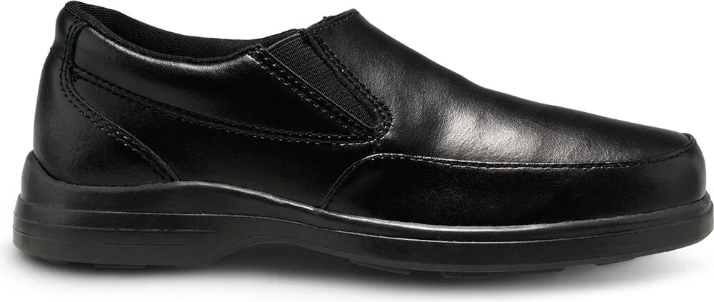 Shane Kid's Slip-on Shoe - Black Leather