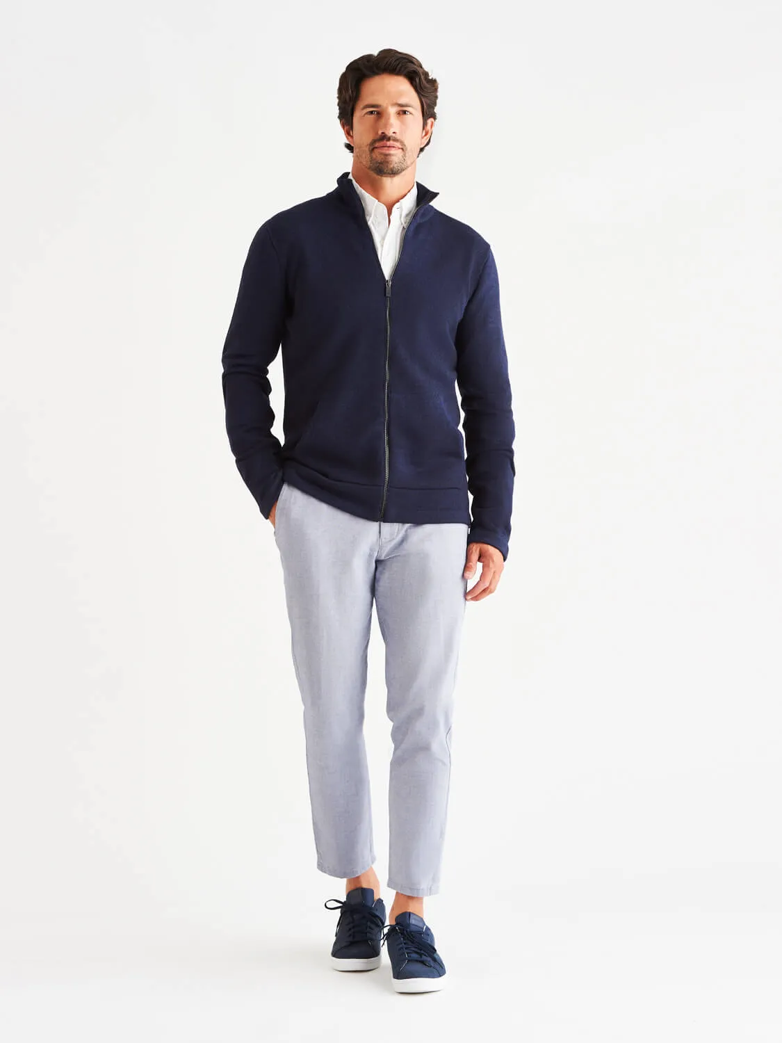 Sidney LuxCore™ Cashmere Zip Sweater