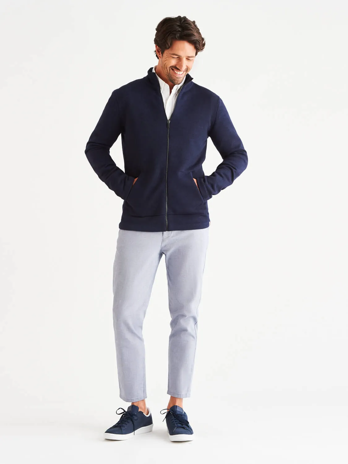 Sidney LuxCore™ Cashmere Zip Sweater