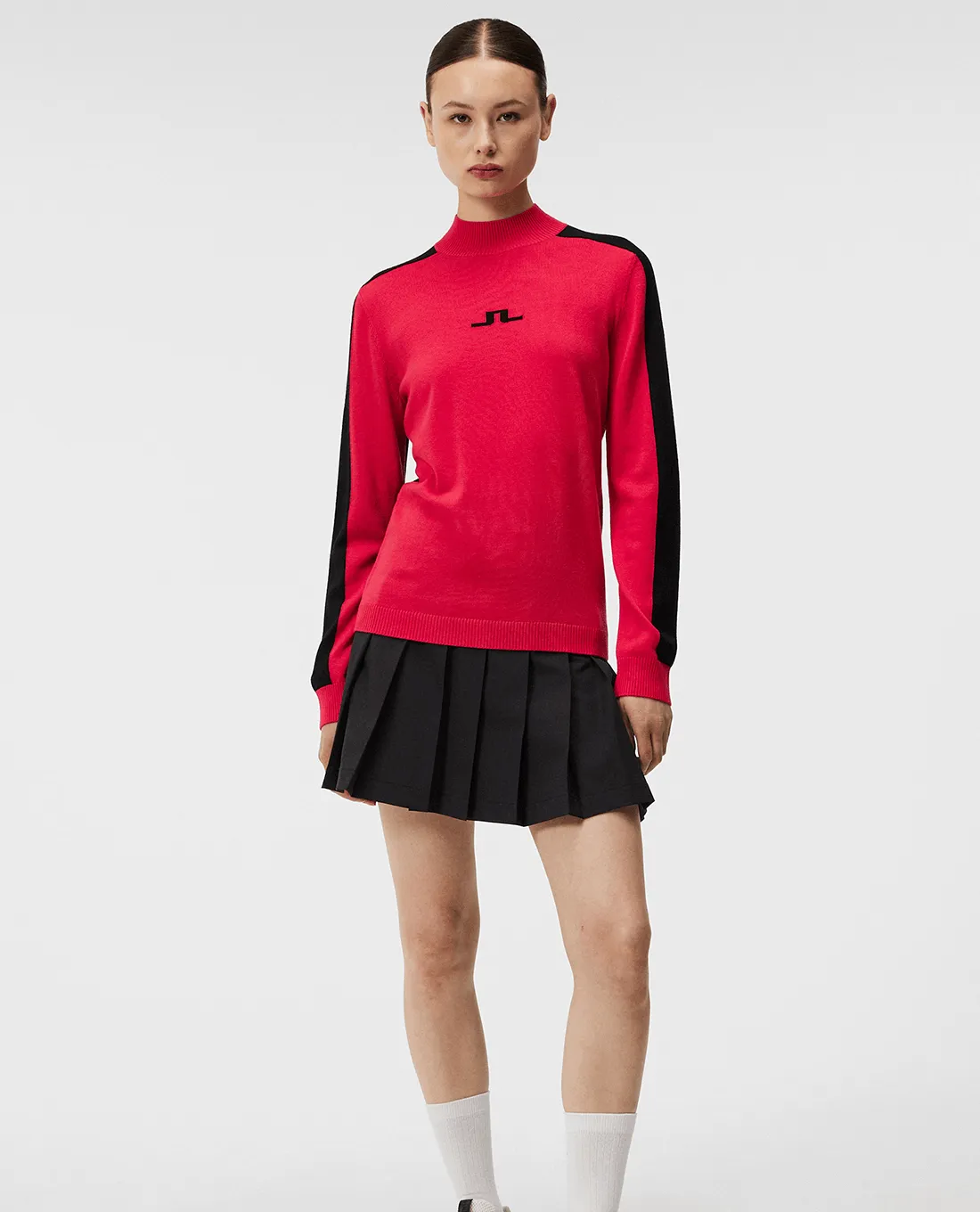 SIZE S - J.Lindeberg Adeline Knitted Sweater Red Rose