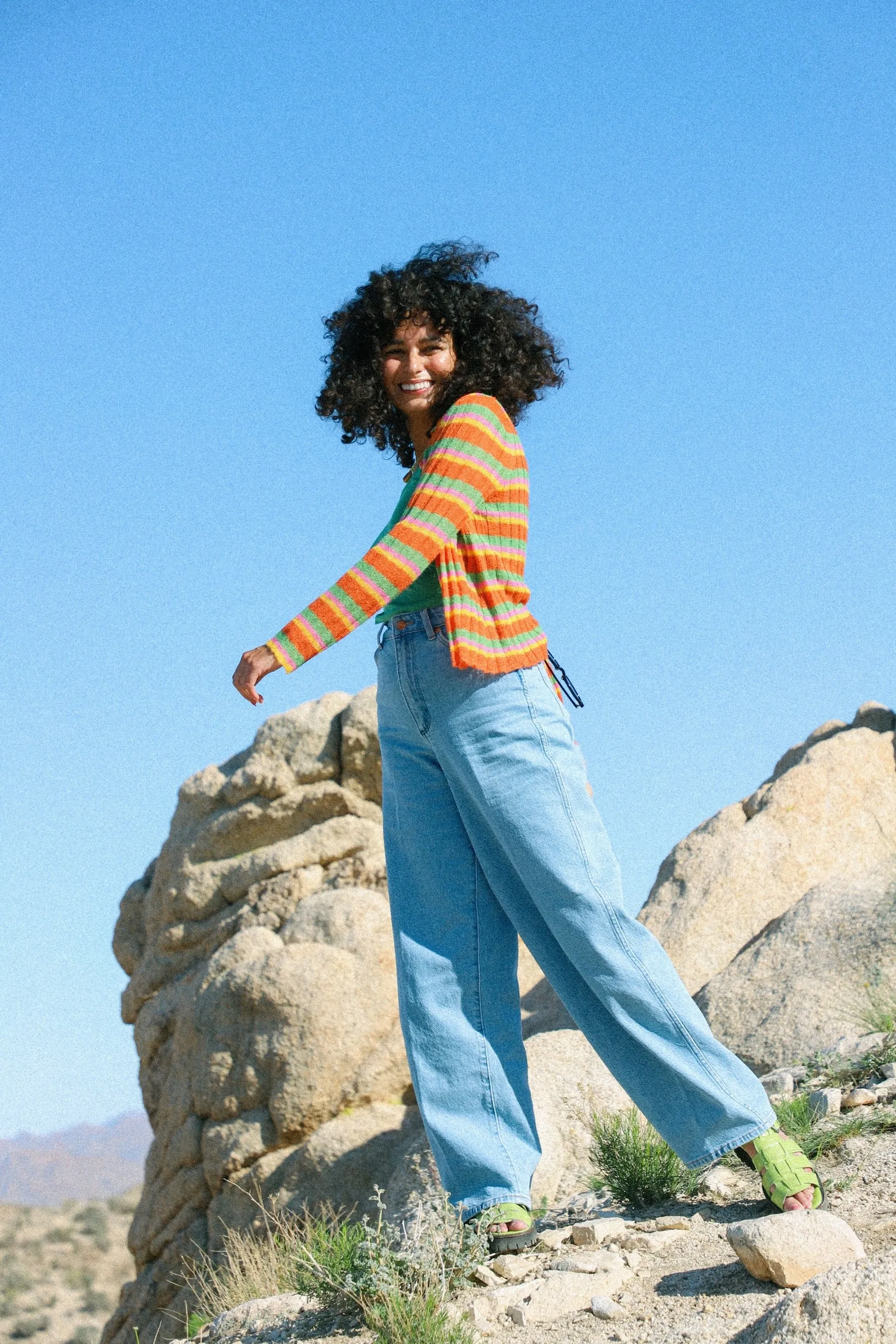 Sorbet Stripe Leti Button Up