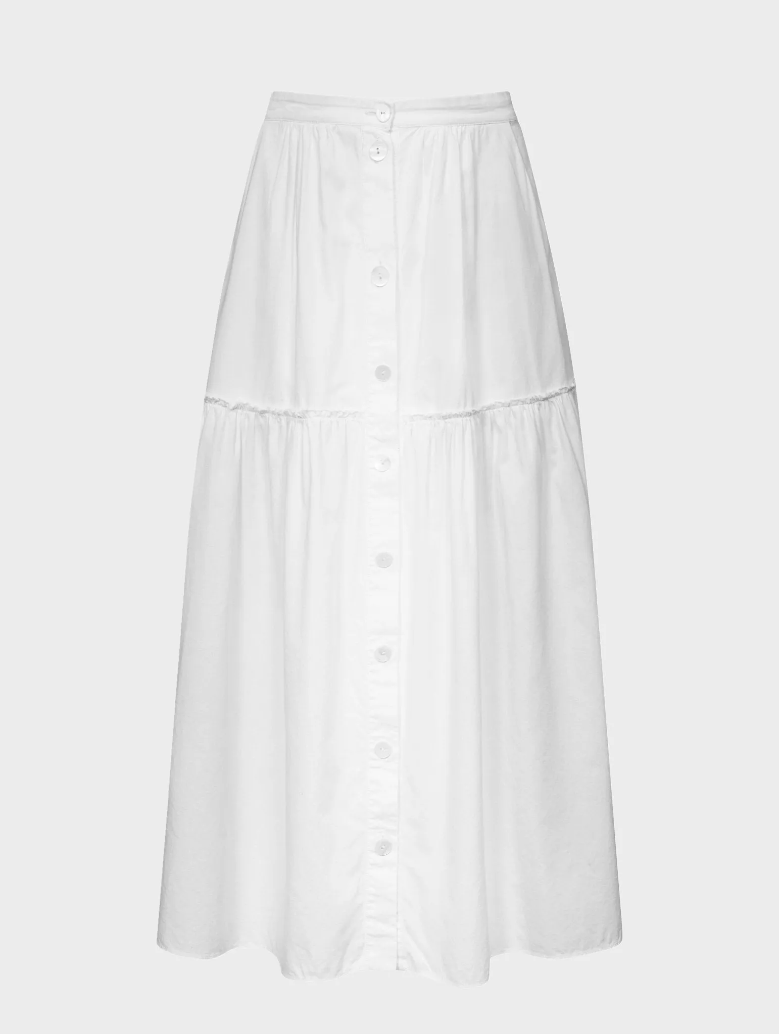 Sylvie Skirt Cotton Poplin White