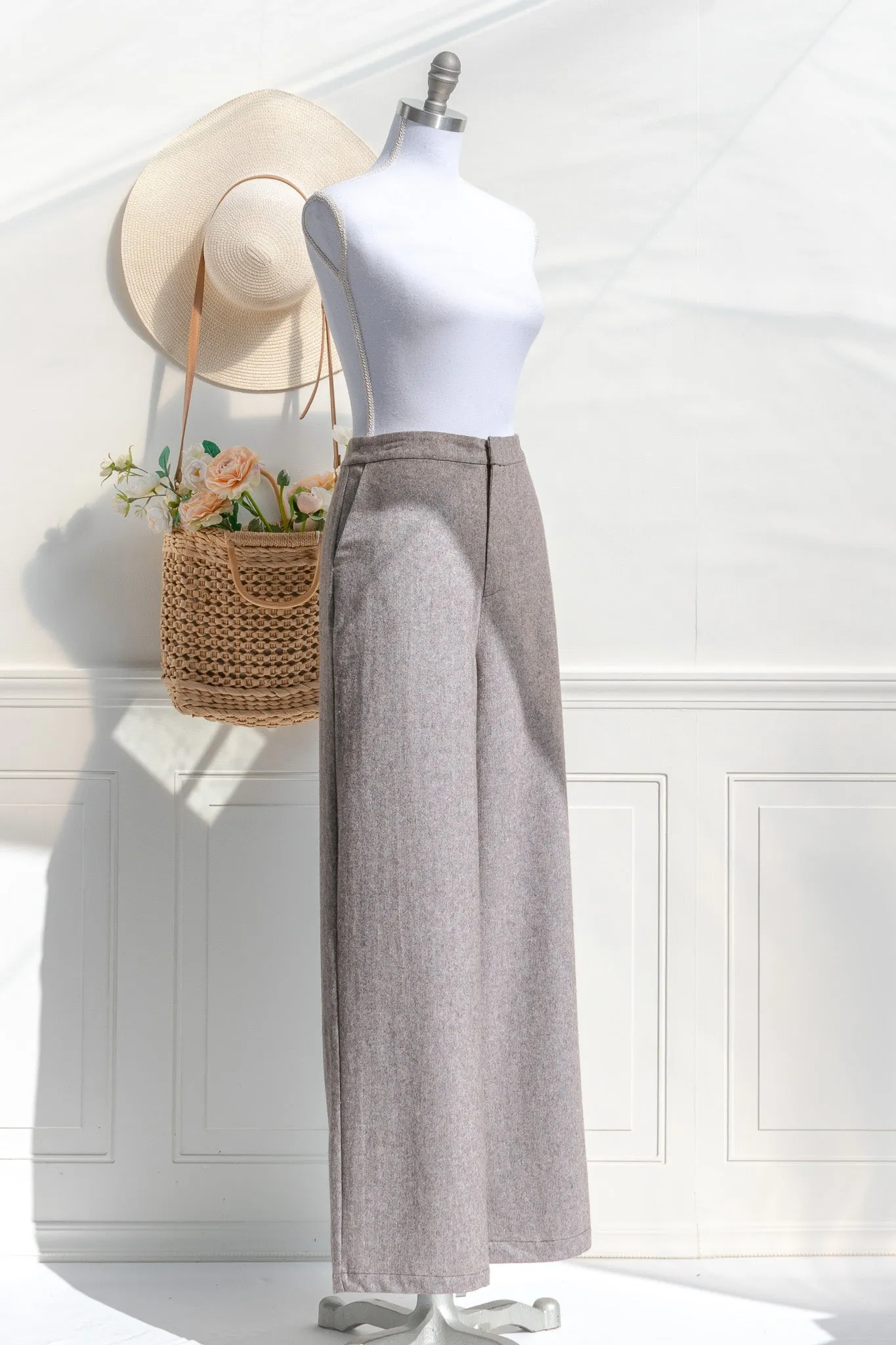 Tailleuse Wool Blend Trousers