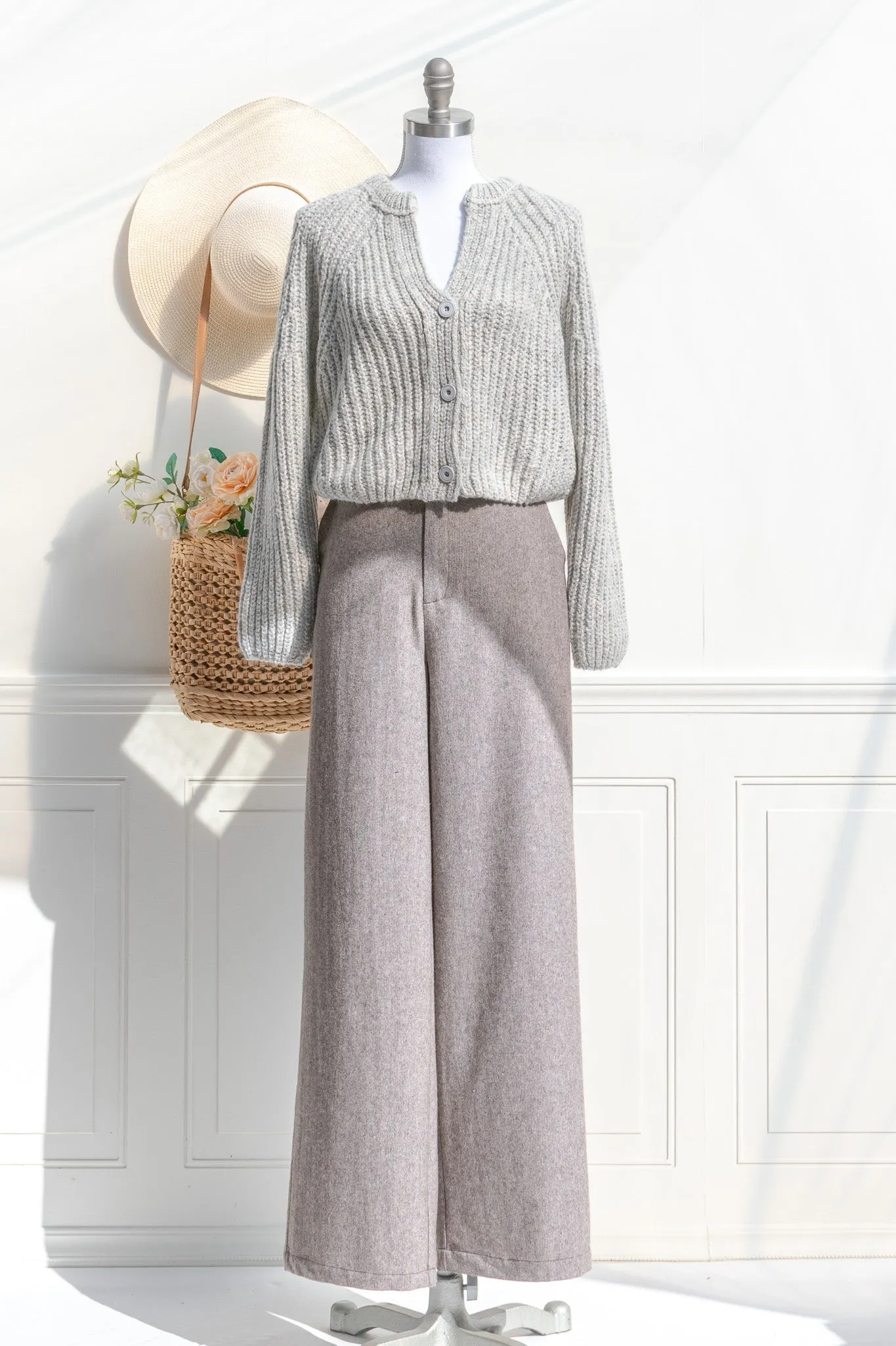 Tailleuse Wool Blend Trousers