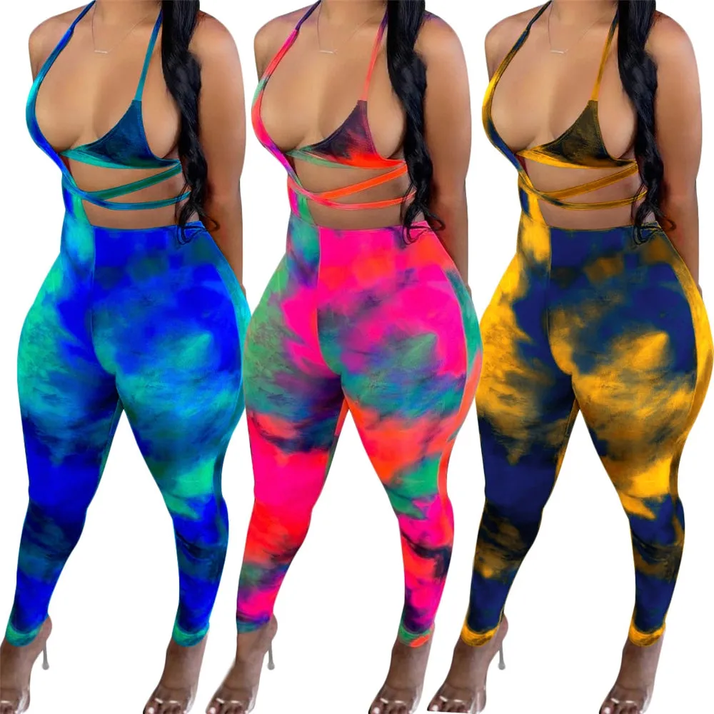 Tie-Dye Spills Jumpsuit