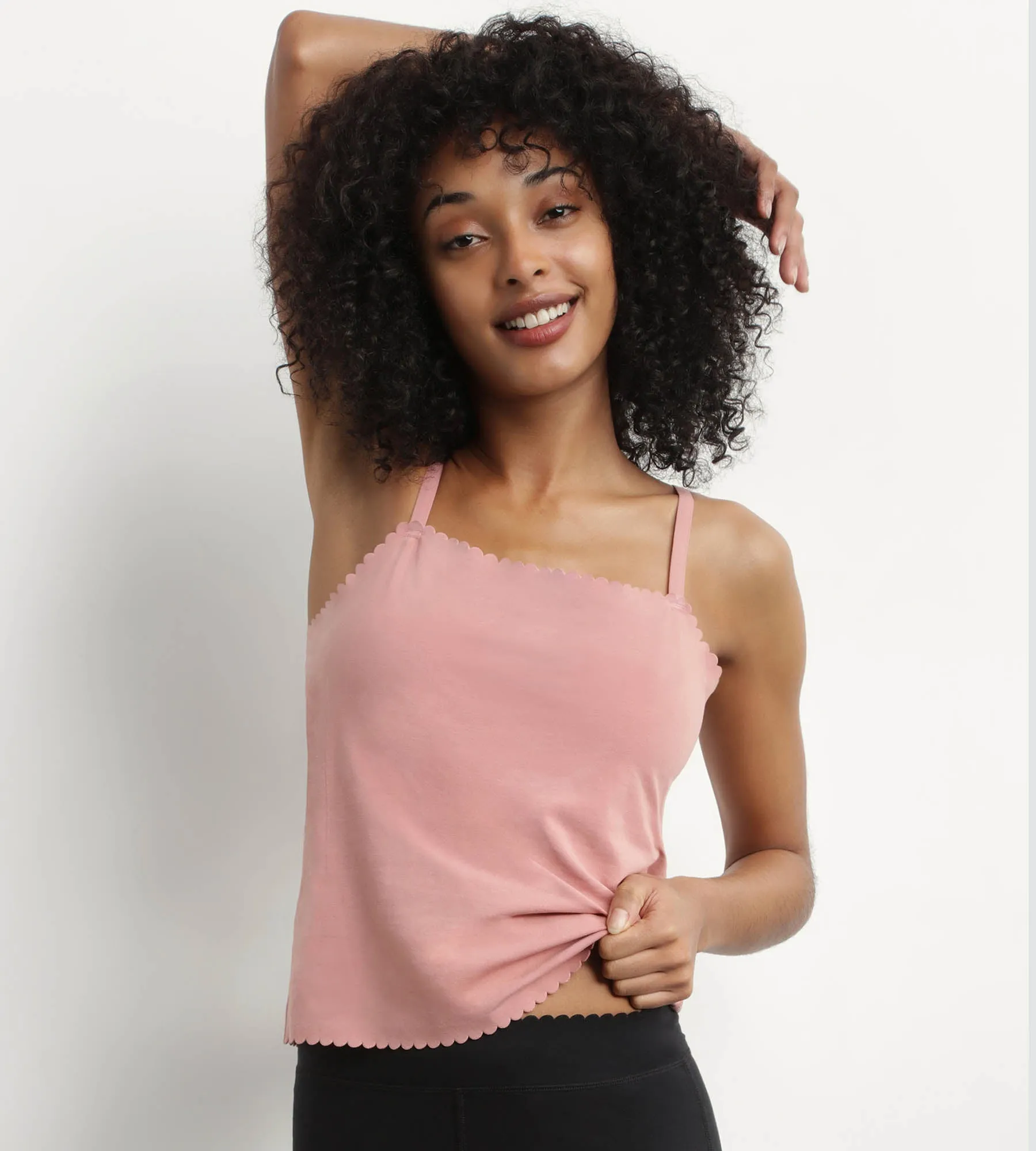 Top femme en coton stretch sans couture Rose Ombre Body Touch Easy