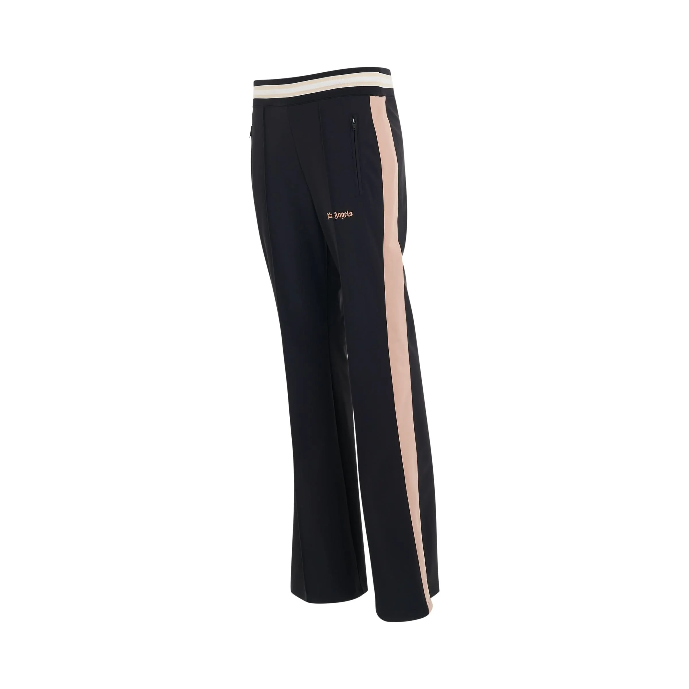 Ultralight Flare Track Pants in Black/Nude