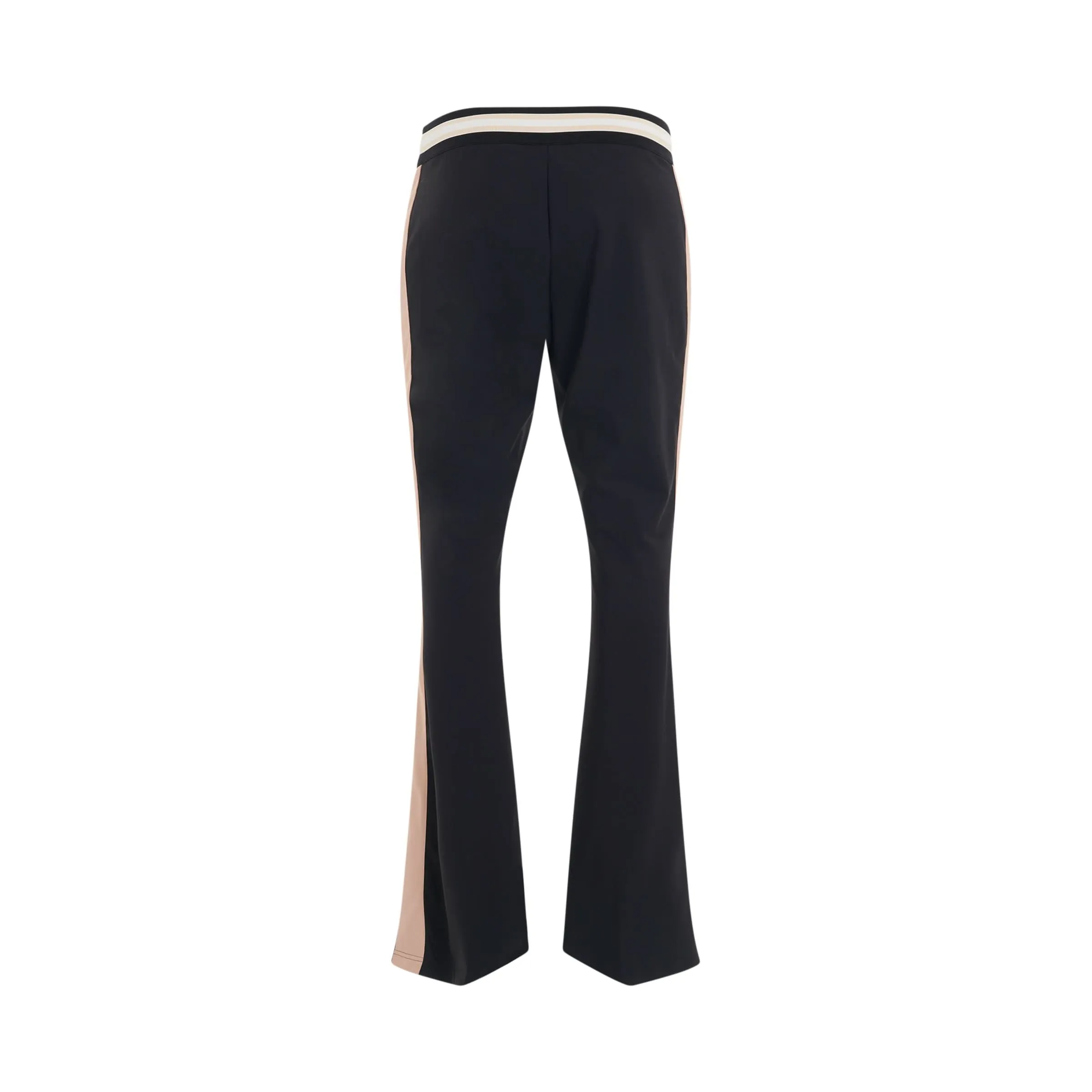 Ultralight Flare Track Pants in Black/Nude