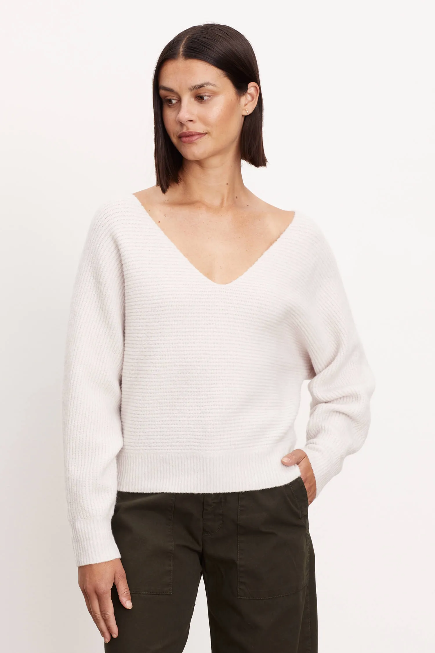 Velvet - Jodie Dolman Sweater in Snow