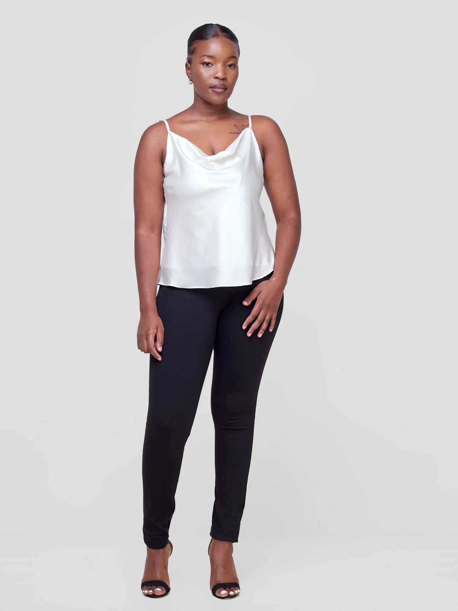 Vivo Cowl Camisole - White