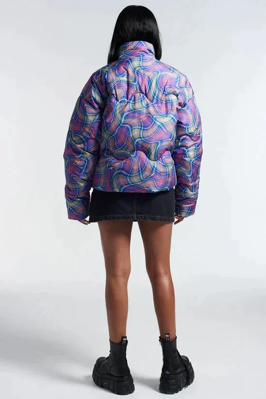 WARPED CROPPED PUFFER JACKET