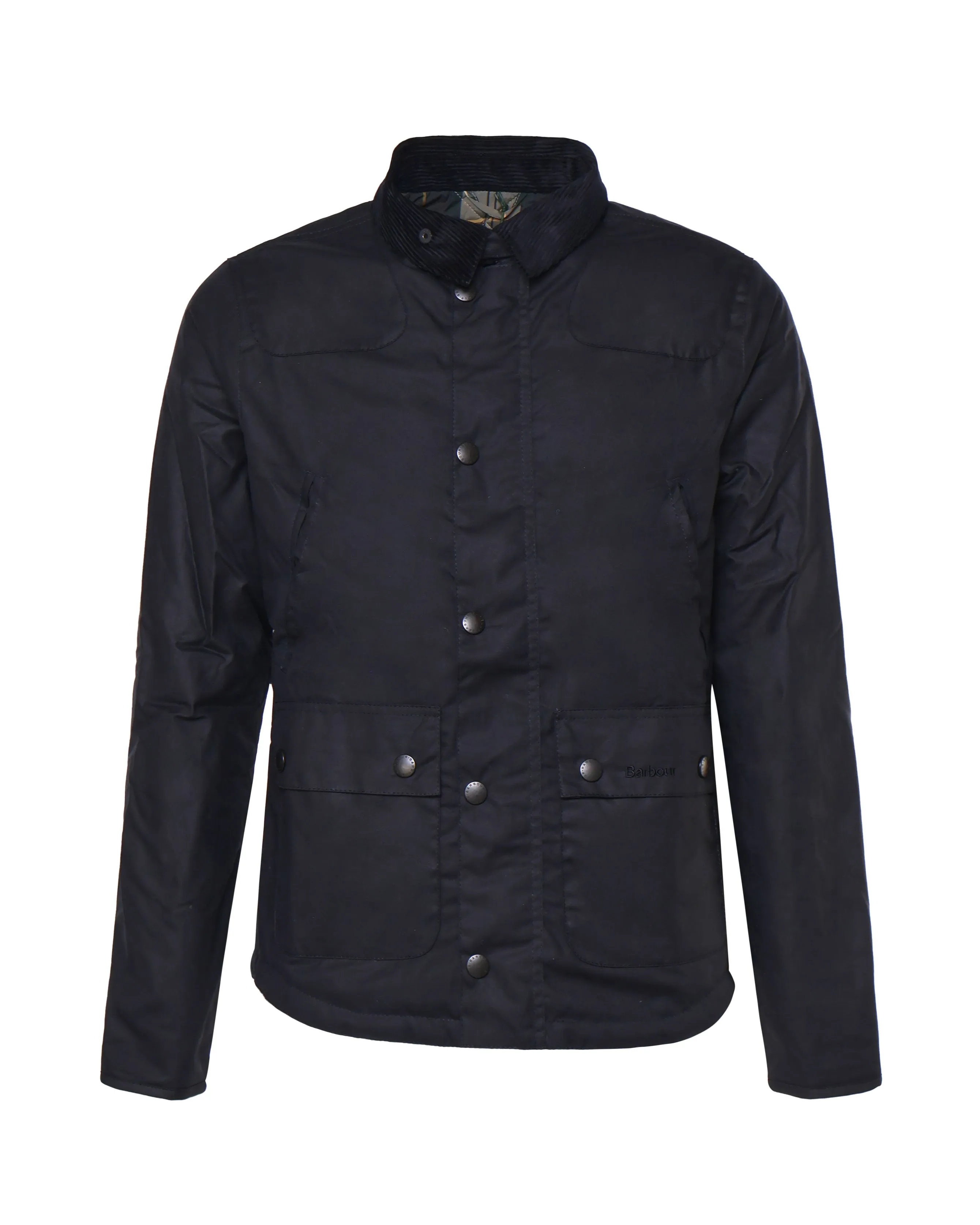 Waxed Cotton Quilted Black Jacket