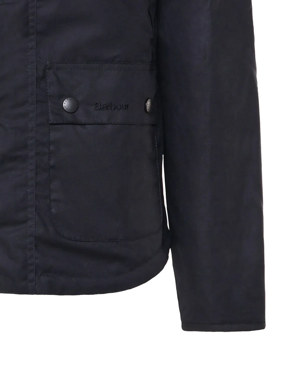 Waxed Cotton Quilted Black Jacket