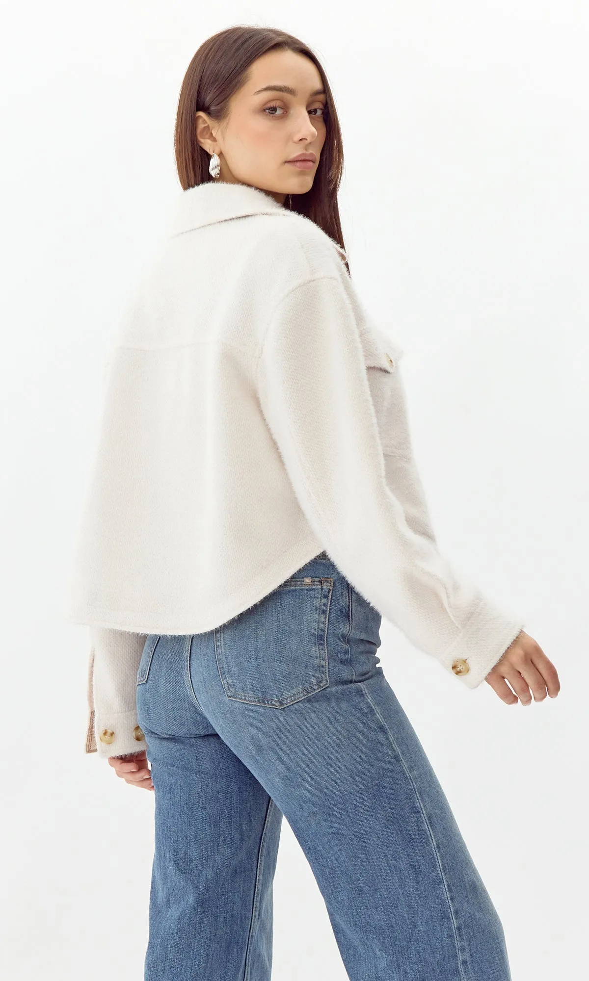 Weston Cropped Cozy Knit Jacket