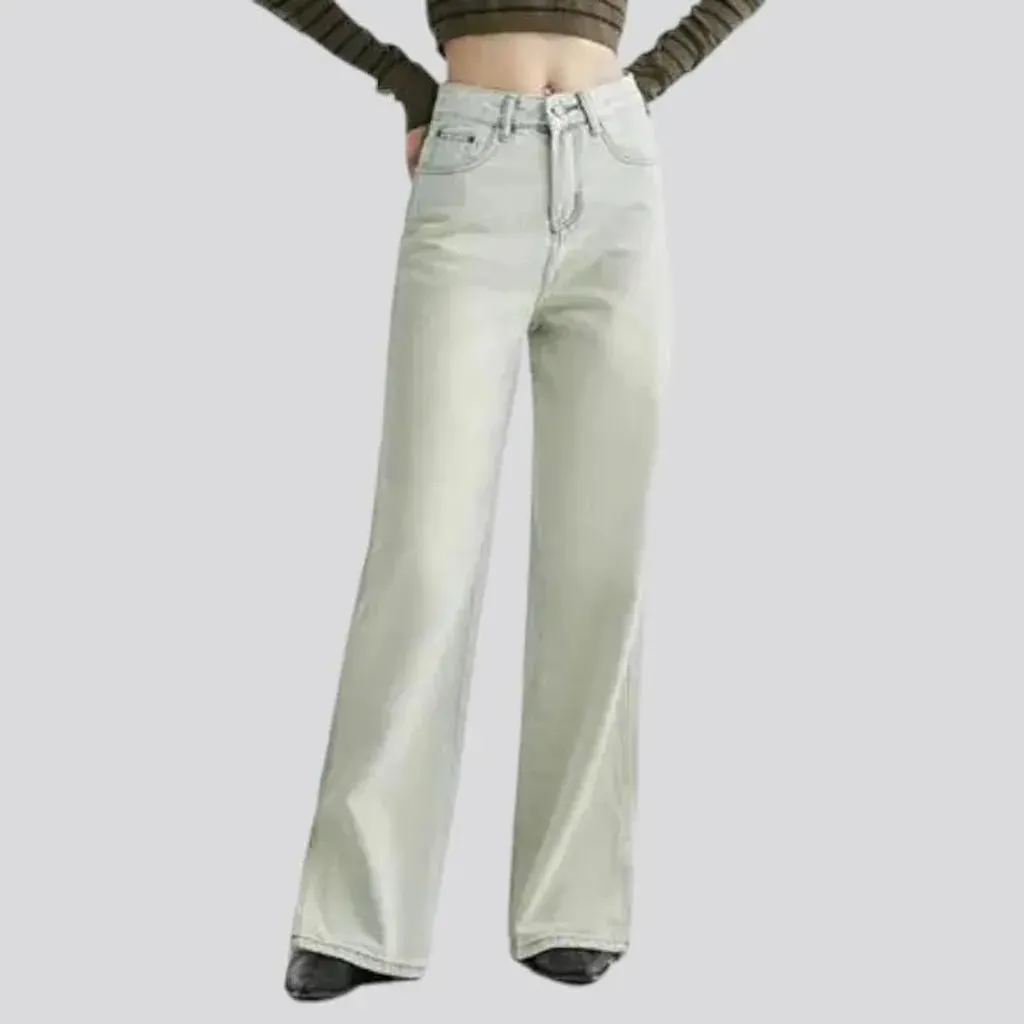 Wide-leg vintage jeans for ladies