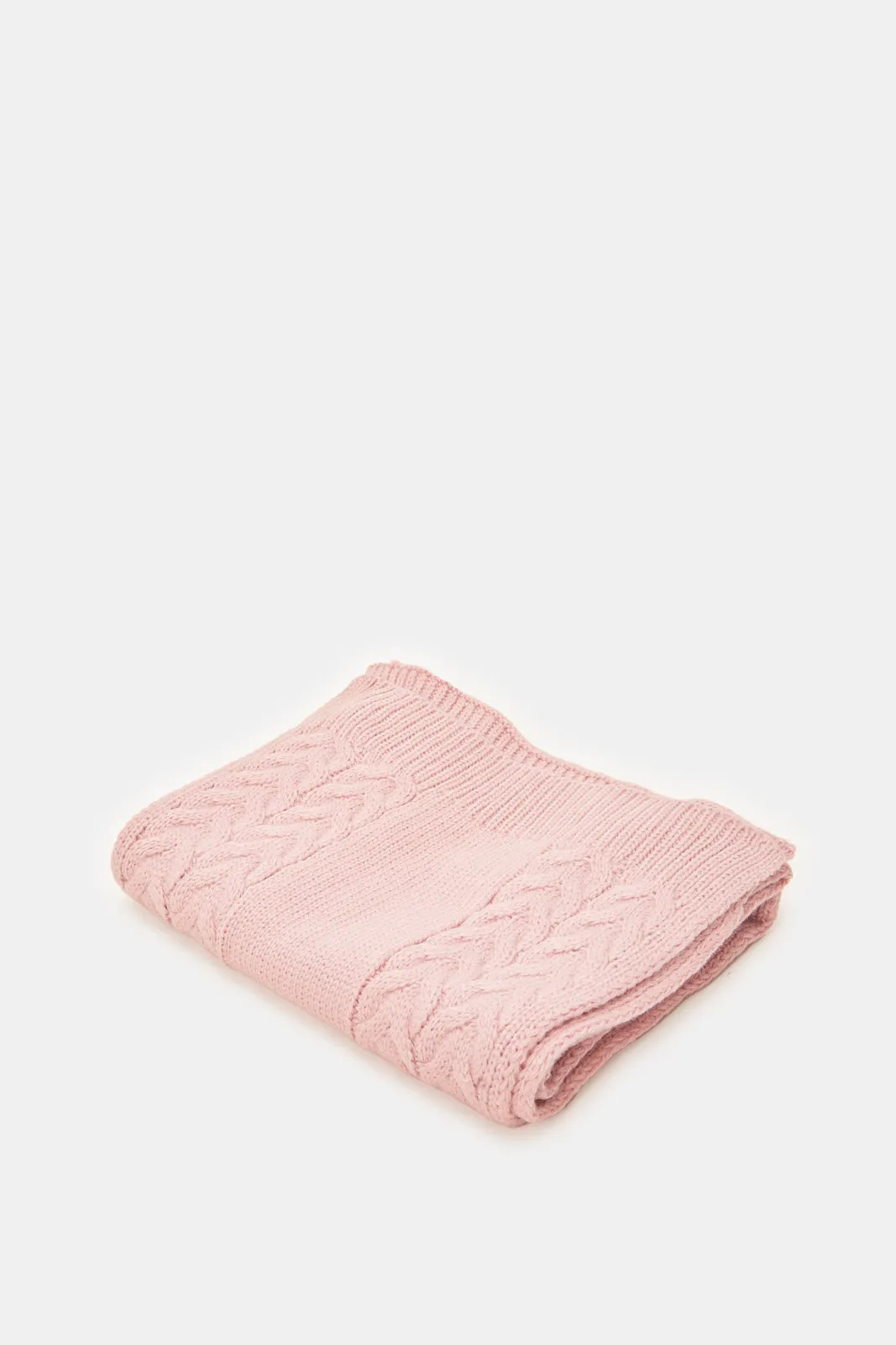 Women Pink Textured Embellished Scarf Set (2 Piece)