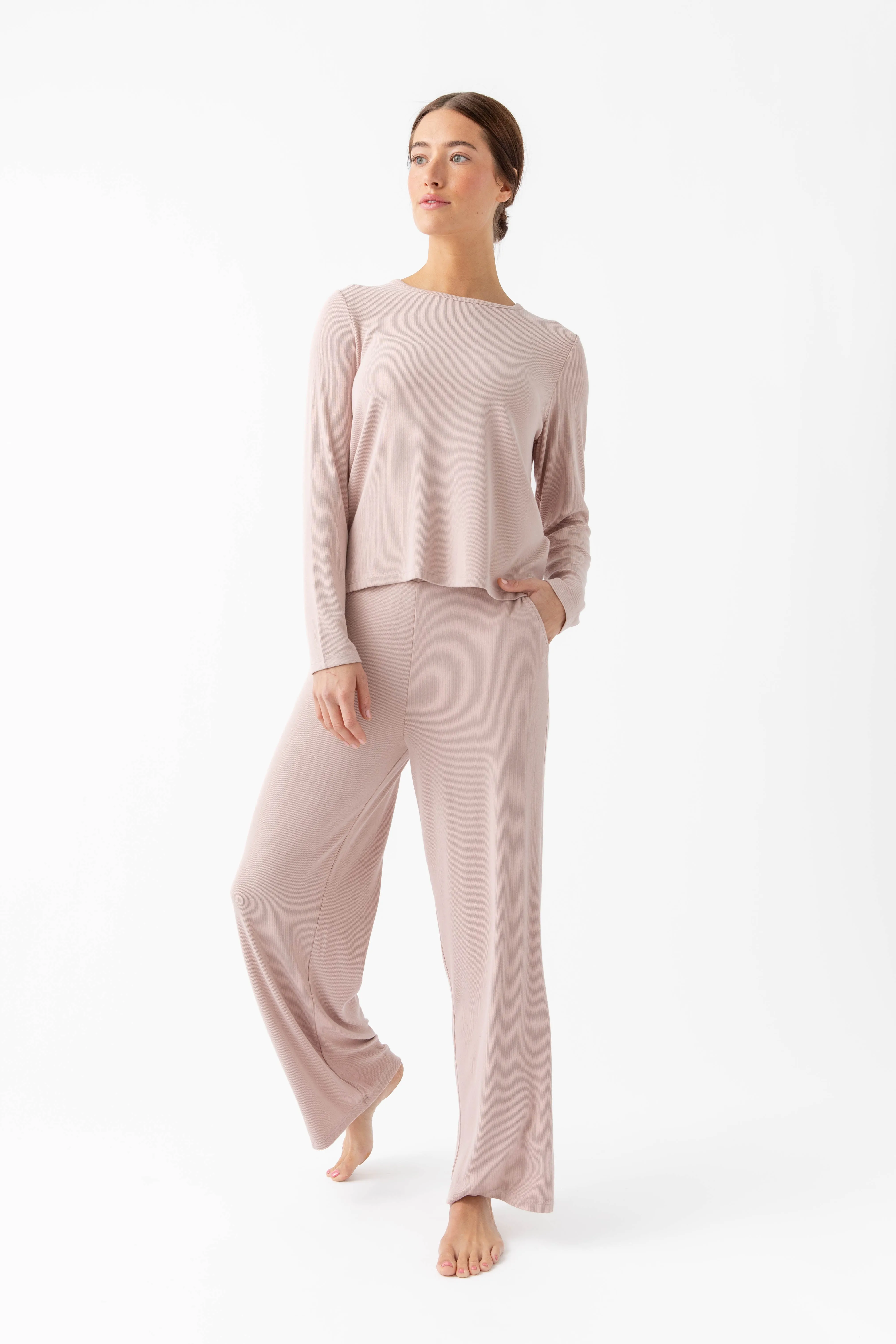 Women’s Bamboo Rib-Knit Lounge Pant