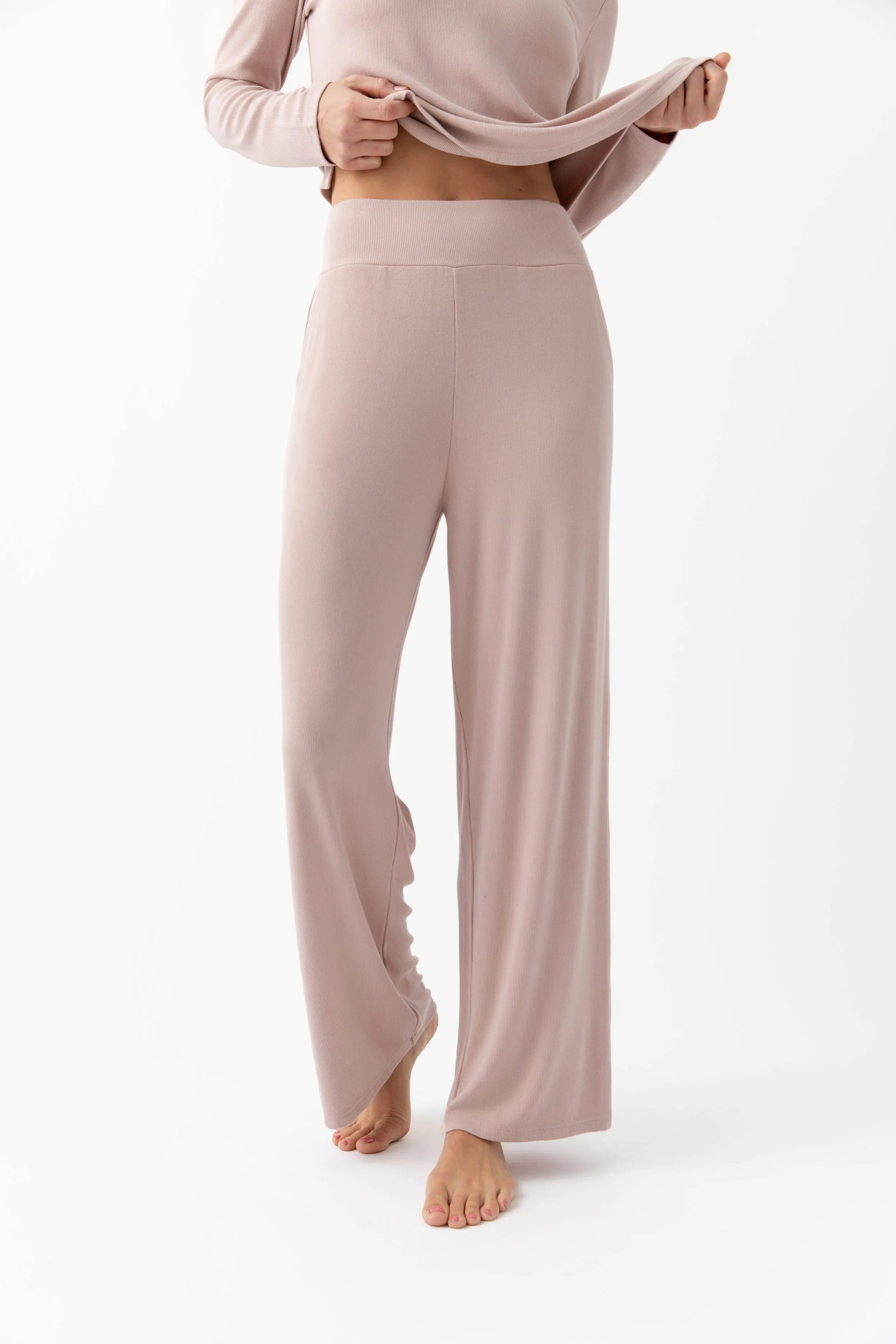 Women’s Bamboo Rib-Knit Lounge Pant