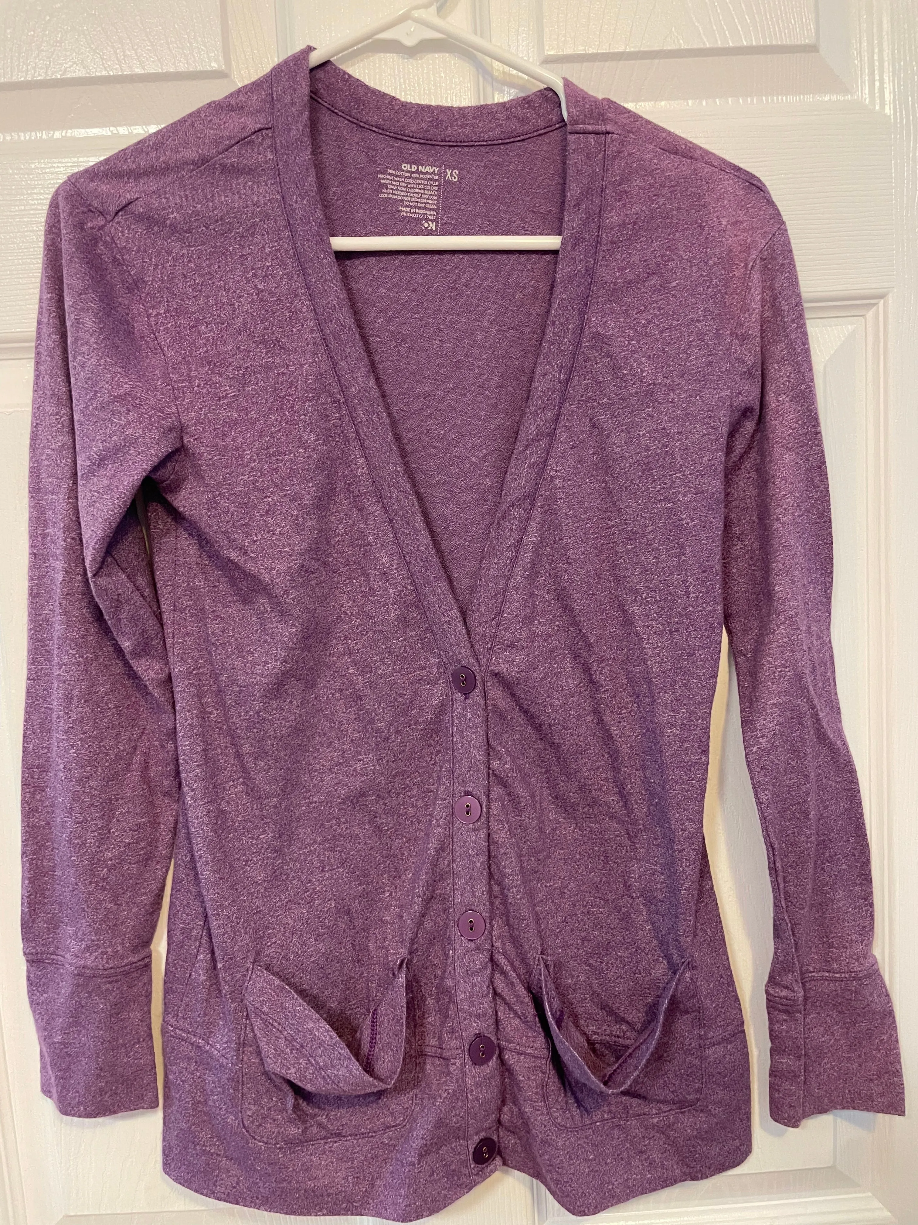 Womens/Juniors XSmall Lightweight Purple Cardigan Sweater by Old Navy